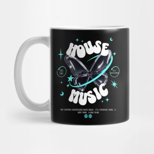 HOUSE MUSIC  - Butterfly Y2K Steez (white/blue) Mug